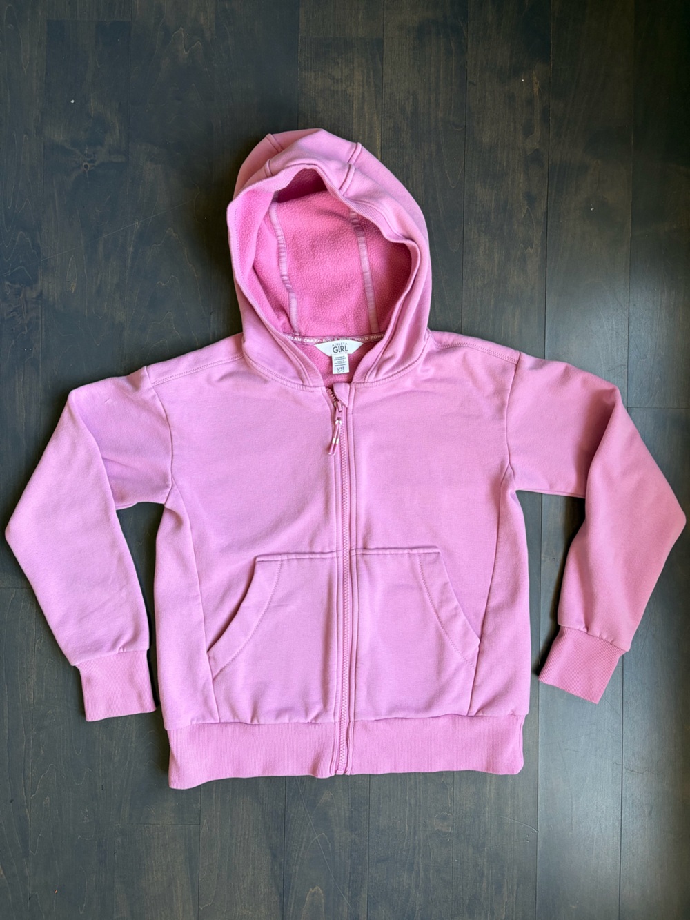 Athleta Girl Pink Zip Hoodie Size 12
